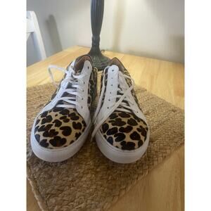 A Mano by Patricia Green Animal Print Sneakers, with leather uppers, S88